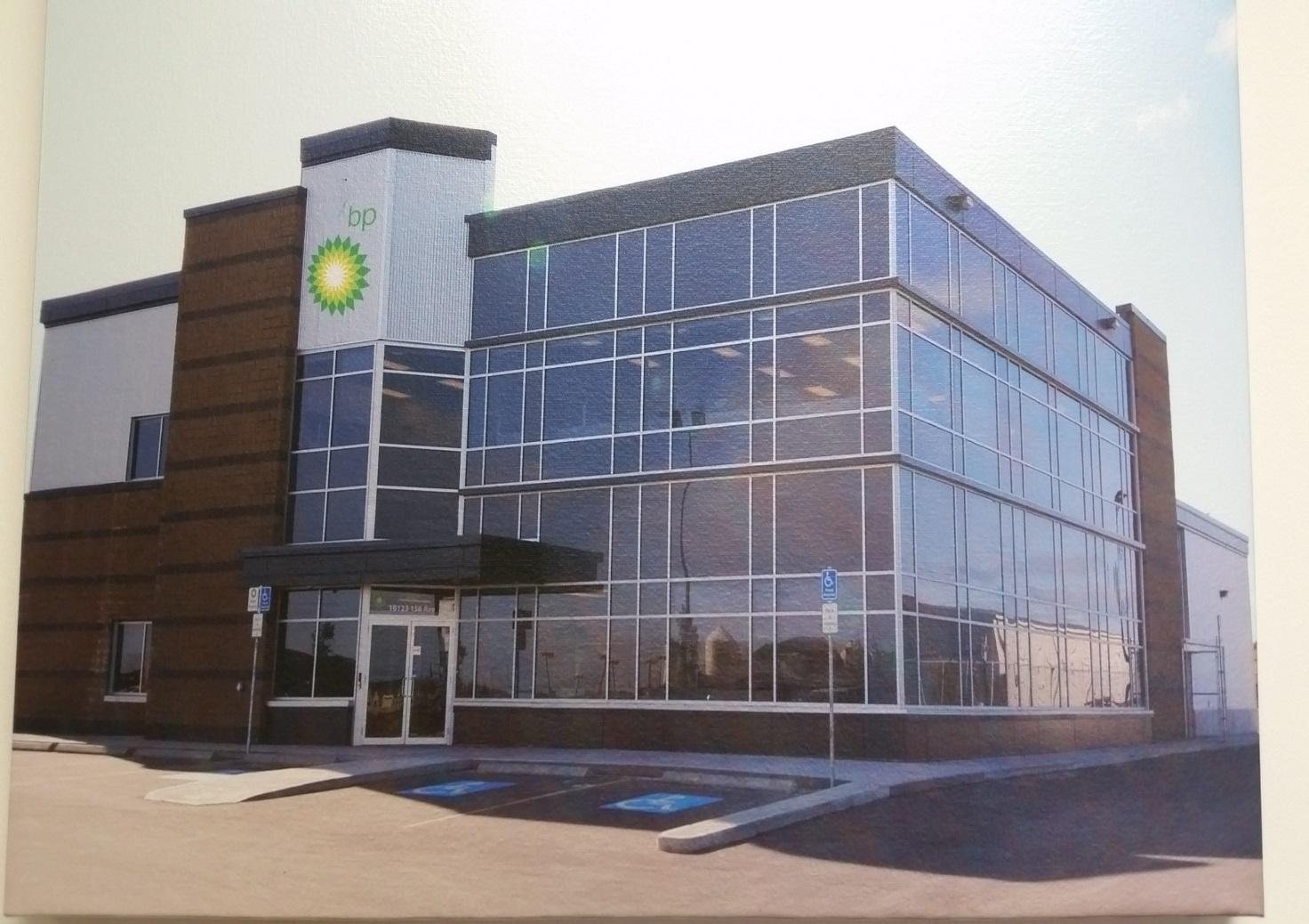 British Petroleum building in Grande Prairie, Alberta